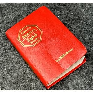 VTG 1977 Collins Gem American English Pocket Dictionary Collectible Mini Book